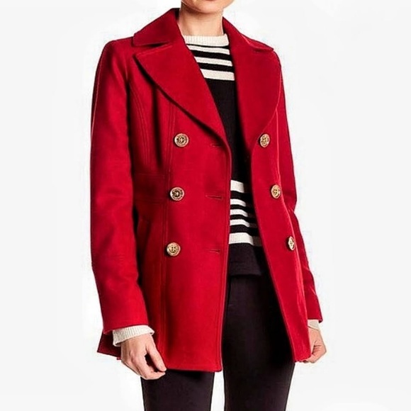 MICHAEL Michael Kors Jackets & Blazers - Michael Kors red pea coat